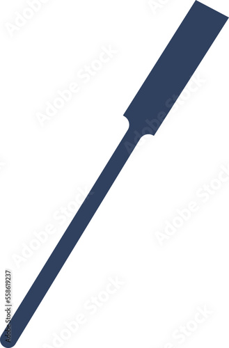 Plastic tool for play with plasticine flat icon