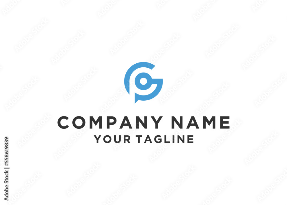gp or pg logo illustration design vector gp or pg logo illustration design vector