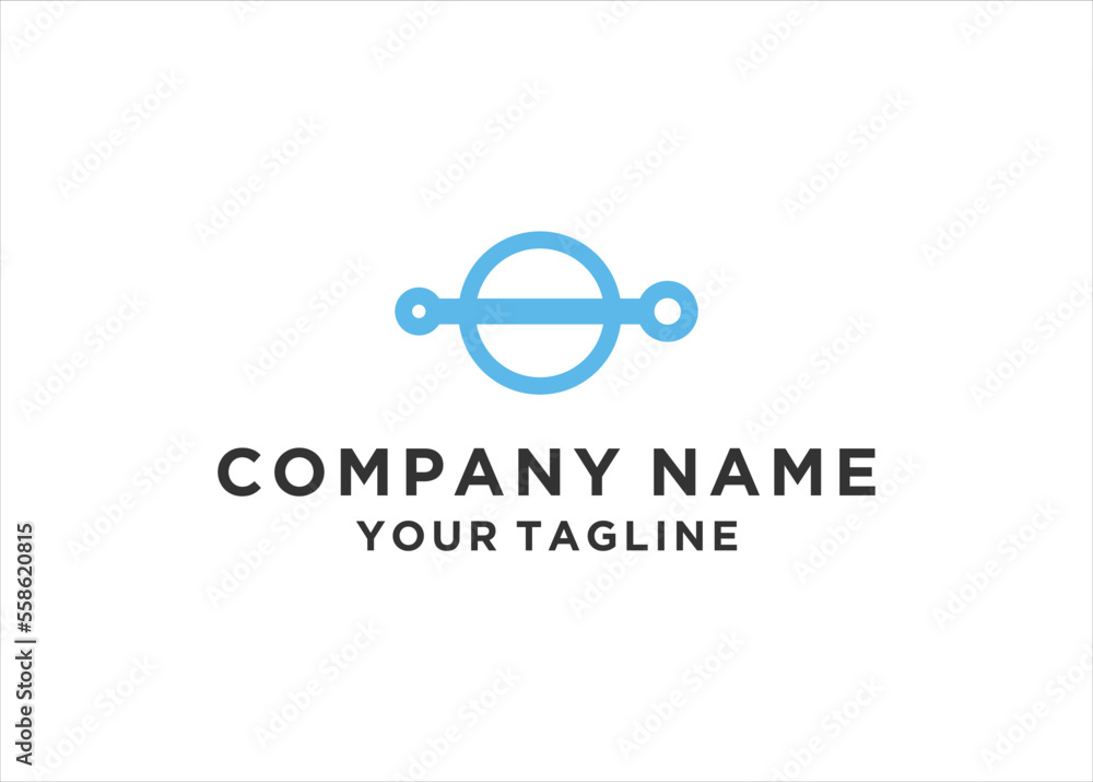Planet line logo design template concept Planet line logo design template concept