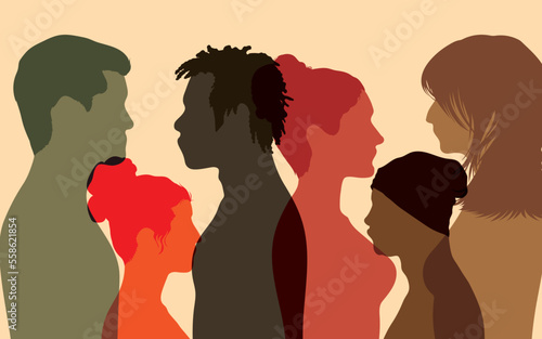 An organization or community of diverse races that fosters harmony, partnership, cooperation and friendship.  Diverse cultures group together.