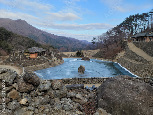 view of the river in the mountains