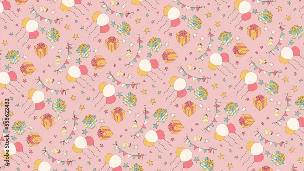 Holiday background pattern on a seamless loop Holiday background pattern on a seamless loop