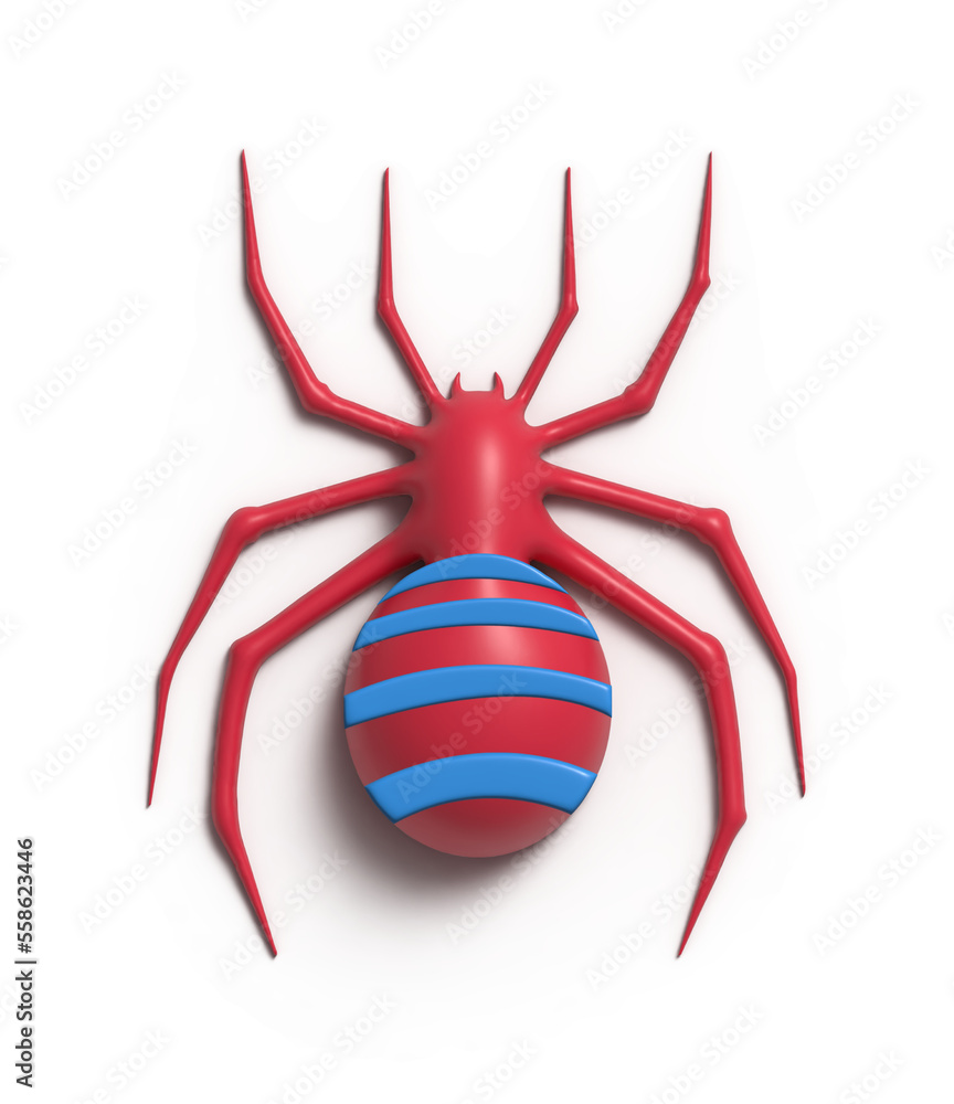 Naklejka premium Spider. 3D illustration