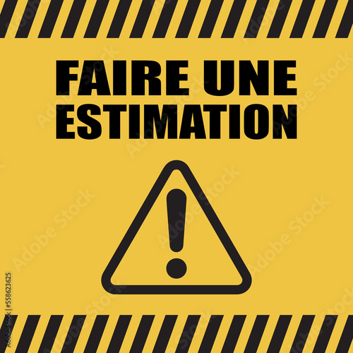 Logo faire une estimation.