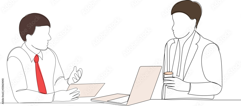 working people sketch continuous line drawing, vector working people sketch continuous line drawing, vector