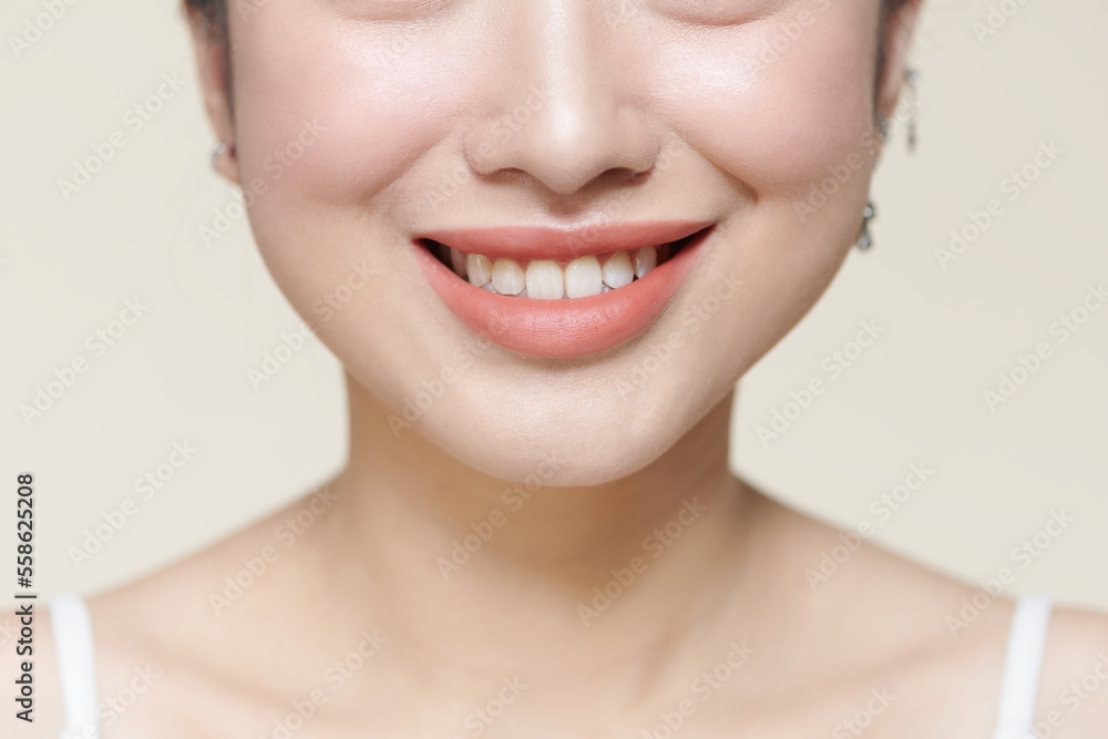 Closeup of Beautiful Young Woman Healthy Lips Closeup of Beautiful Young Woman Healthy Lips