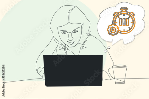 Cyber Protection Response Icon line art design