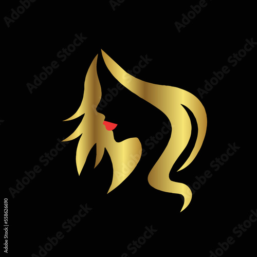Creative Professional Trendy and Minimal Beauty, Hair Salon Logo Design, Beauty Salon Icon Logo in Editable Vector Format