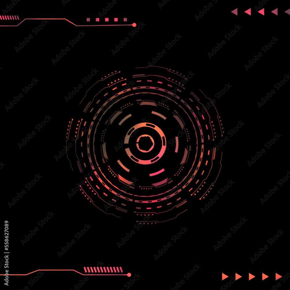 Fototapeta premium Vector Bright background Concept technology.