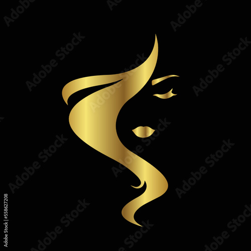 Creative Professional Trendy and Minimal Beauty, Hair Salon Logo Design, Beauty Salon Icon Logo in Editable Vector Format