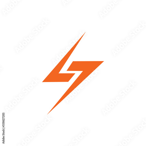 storm thunder lightning letter s logo design
