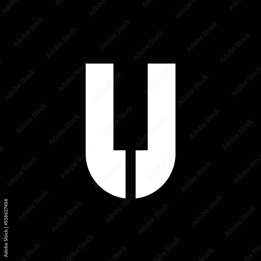 piano letter u musical instrument logo piano letter u musical instrument logo