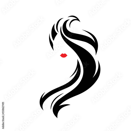 Creative Professional Trendy and Minimal Beauty, Hair Salon Logo Design, Beauty Salon Icon Logo in Editable Vector Format