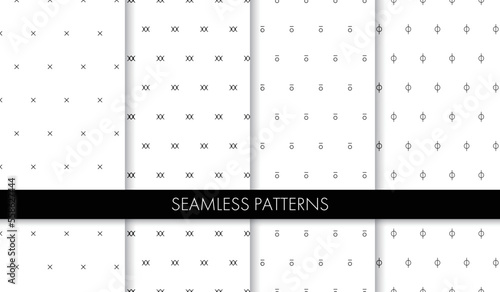 シンプルなパターンのセット