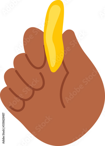 Hand modeling plasticine sculpture flat icon