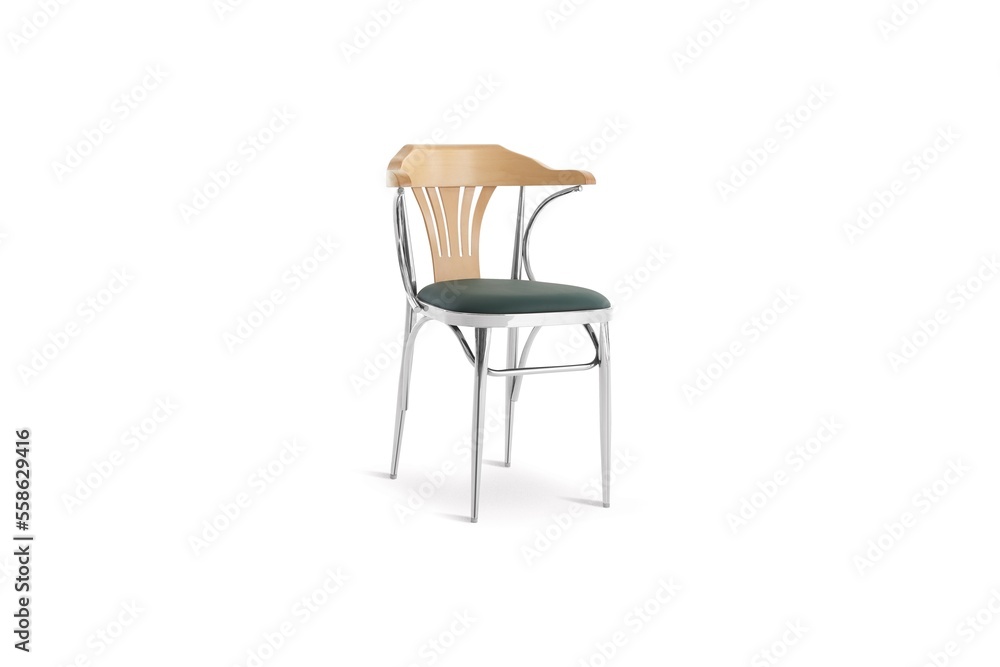 wooden restaurant chair isolated on white wooden restaurant chair isolated on white