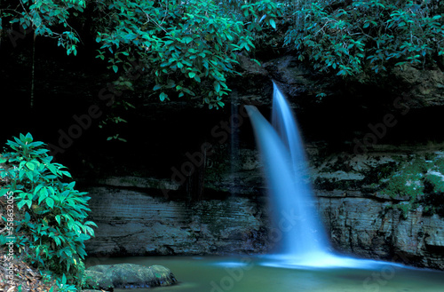 Waterfalls at Nature Reserve near Presidente Figueiredo, Manaus, Amazonia, Brazil photo