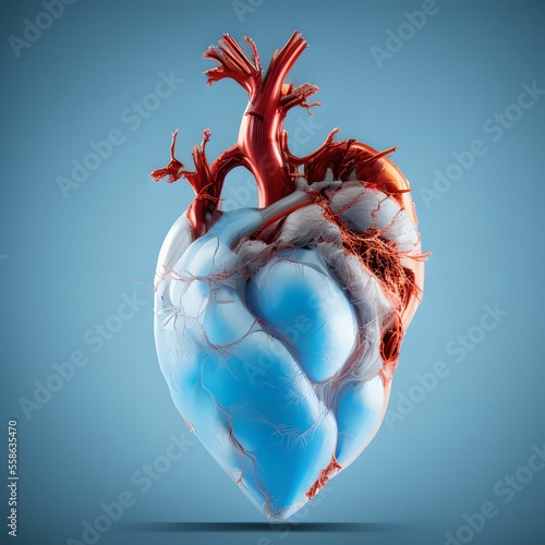 medical heart, anatomical heart, blood, key visual, ice heart, photo