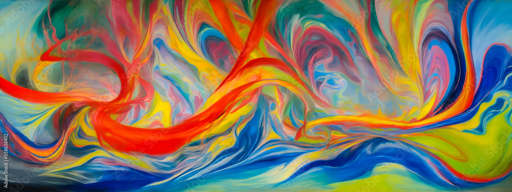 Twisted, colorful background in the shapes of flowing liquid Twisted, colorful background in the shapes of flowing liquid