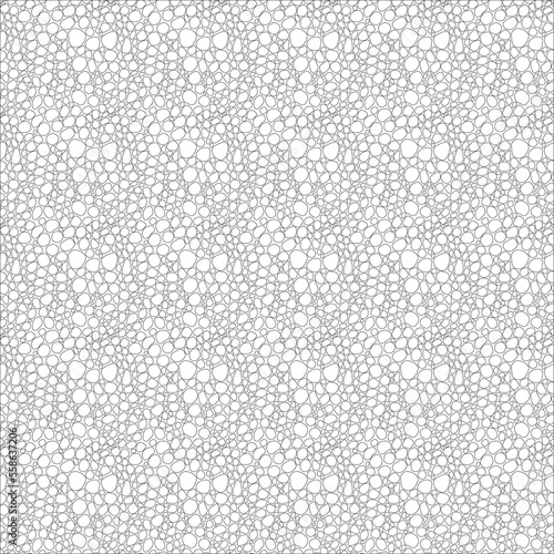 Vector seamless pattern with random circles, monochrome hand drawn illustration. For print, packaging, textile, wallpaper, banner, scrapbooking, coloring