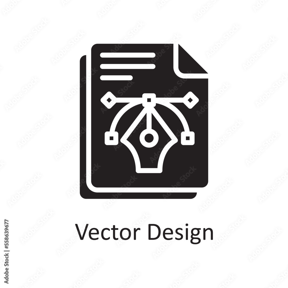 Vector Design Vector Solid Icon Design illustration. Design and Development Symbol on White background EPS 10 File Vector Design Vector Solid Icon Design illustration. Design and Development Symbol on White background EPS 10 File