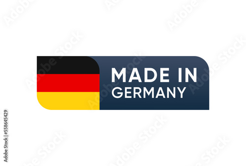 Made In Germany Flag Label Banner icon design