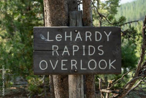 LeHardy Rapids Overlook Sign