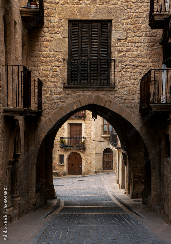 View of Calaceite, one of the most beautiful villages in Spain