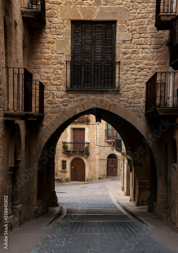 View of Calaceite  one of the most beautiful villages in Spain