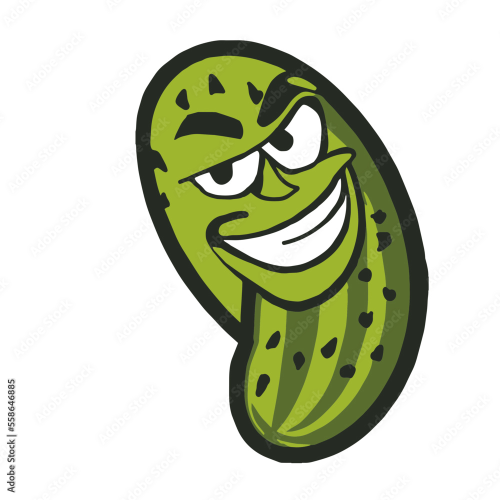 Obraz premium Pickle Funny Mascot 
