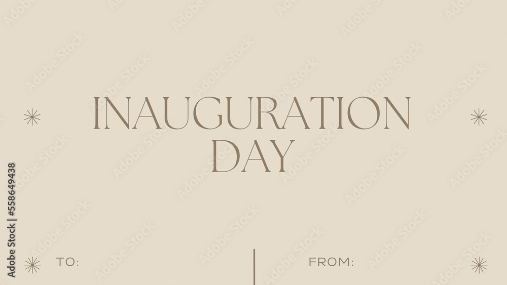 happy Inauguration Day to and from wish image