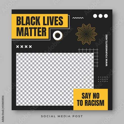Black lives matter social media post