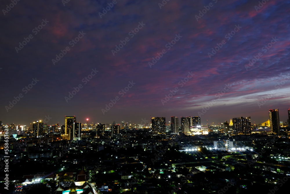 Obraz premium city at night