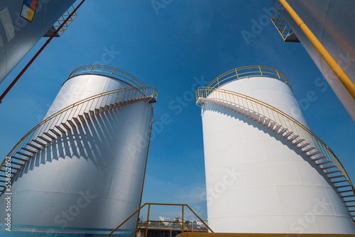 Chemical industry tank storage white carbon stee photo