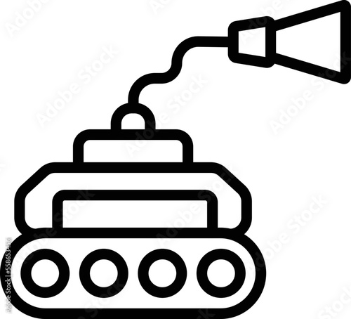 Home Cleaner Robot Vector Icon 
