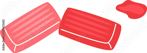 Colorful plasticine flat icon Craft hobby