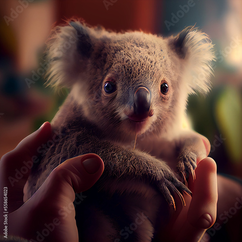 koala bear on a tree, generative ai