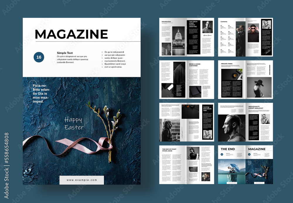 Magazine Stock Template Adobe Stock Magazine Stock Template Adobe Stock