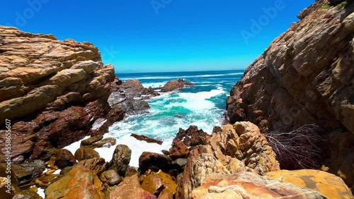 rocky coast of the sea, Cape Town South Africa