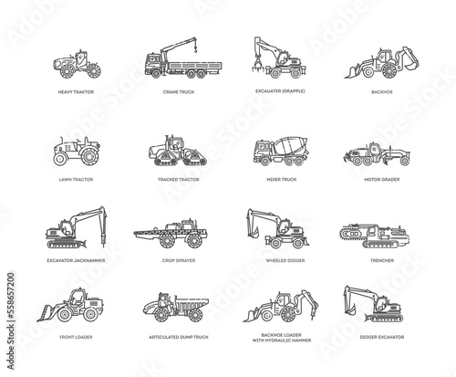 Construction vehicles and Agricultural machinery