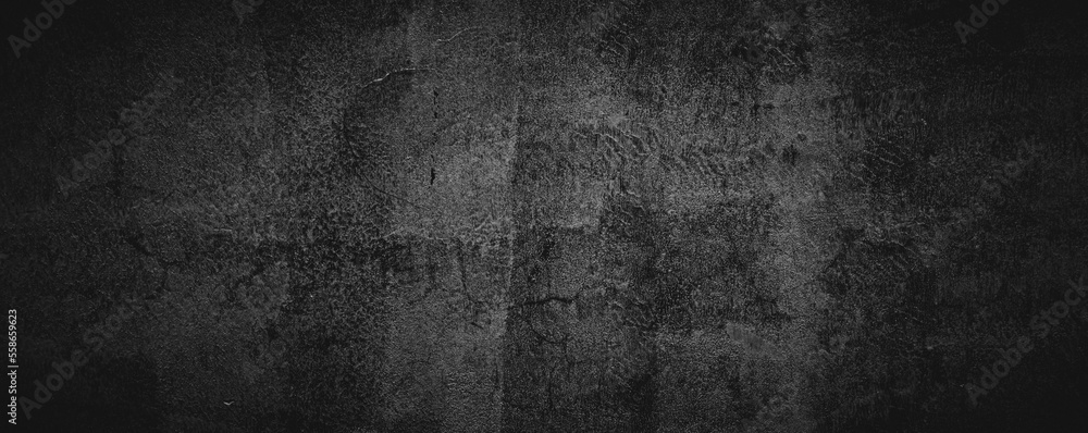 Obraz premium Abstract black grunge wall texture background