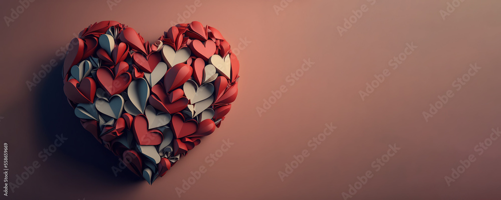 Valentine Heart Red and White (Generative Art) Valentine Heart Red and White (Generative Art)