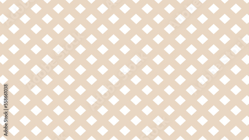 Beige and white checkered seamless pattern as a background