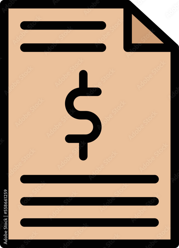 Invoice Vector Icon Design Illustration Invoice Vector Icon Design Illustration
