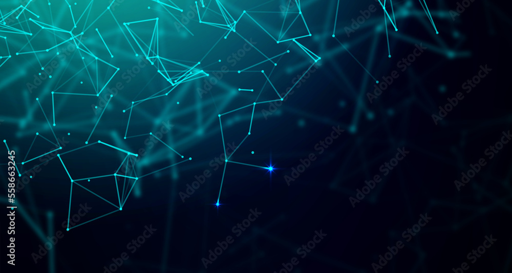 Digital technology futuristic data connect blue green background, abstract cyber communication information, innovation future tech, internet network connection, Ai big data, polygonal illustration 3d Digital technology futuristic data connect blue green background, abstract cyber communication information, innovation future tech, internet network connection, Ai big data, polygonal illustration 3d