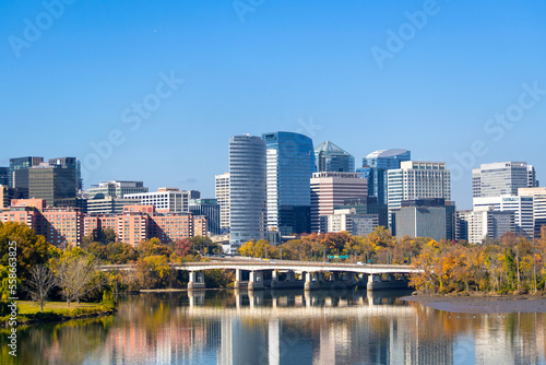 city skyline at night