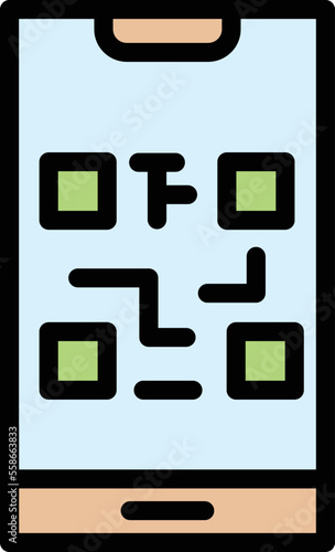 Qr code Vector Icon Design Illustration