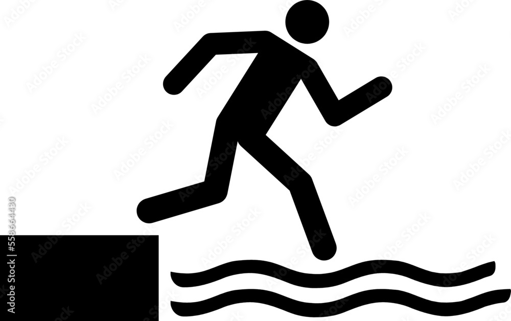 Falling into water Falling into water