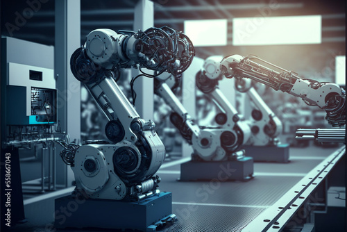 ロボットアームの産業ロボット Generative AI