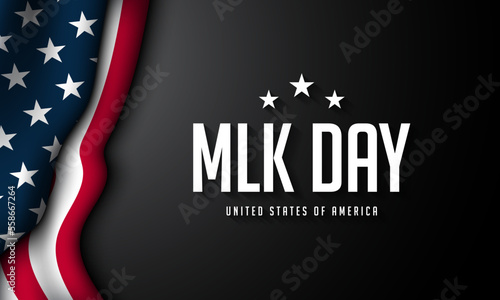 United States of America MLK Day Background Design.